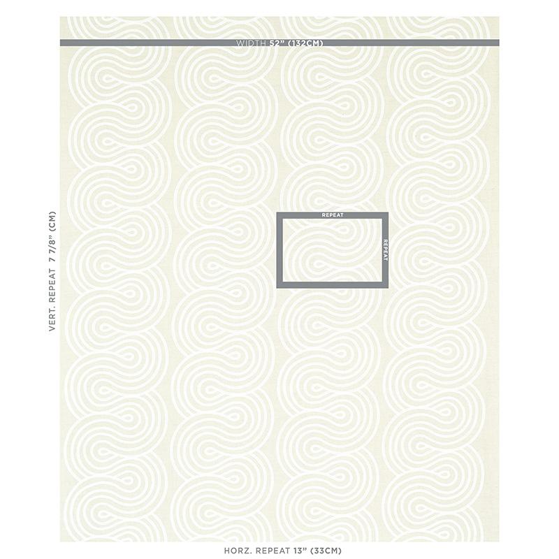 Schumacher Giraldi Embroidery Natural Fabric