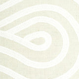 Schumacher Giraldi Embroidery Natural Fabric