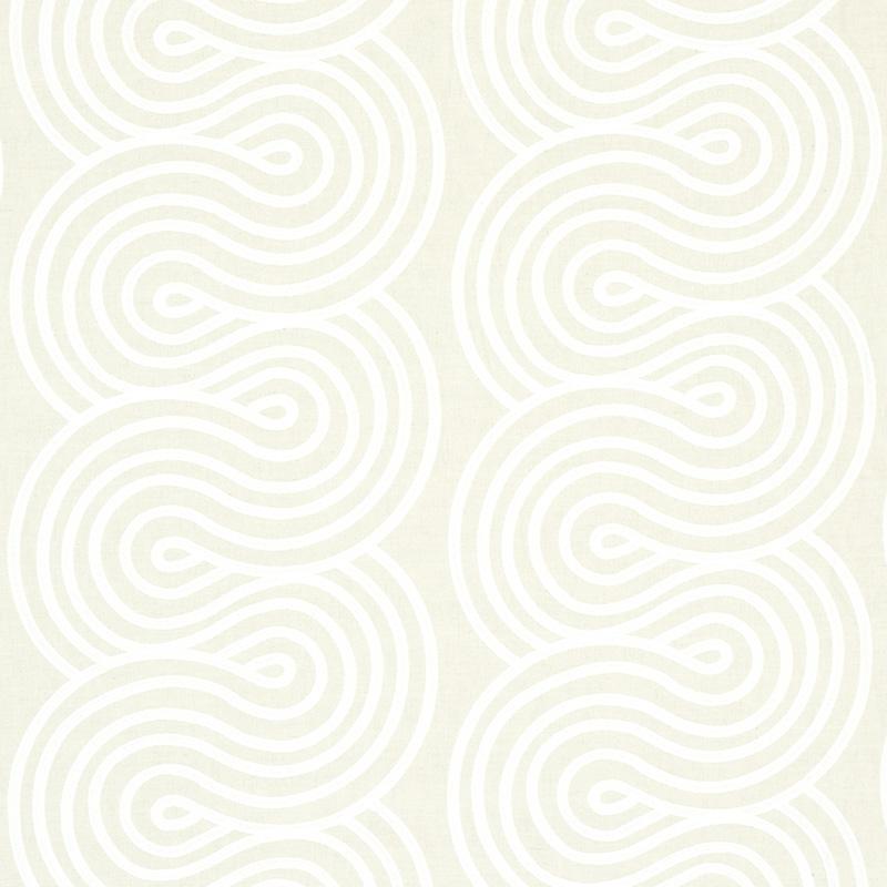 Schumacher Giraldi Embroidery Natural Fabric