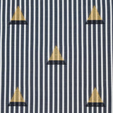 Schumacher Ludus Stripe Black Fabric