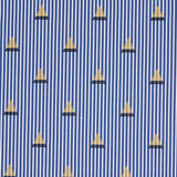 Schumacher Ludus Stripe Blue Fabric