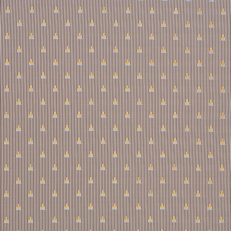 Schumacher Ludus Stripe Brown Fabric