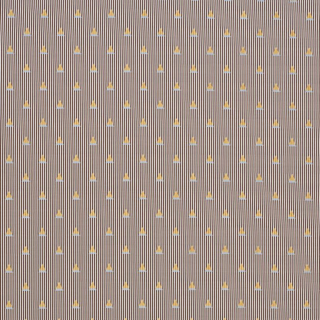 Schumacher Ludus Stripe Brown Fabric