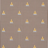 Schumacher Ludus Stripe Brown Fabric