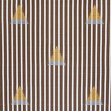 Schumacher Ludus Stripe Brown Fabric