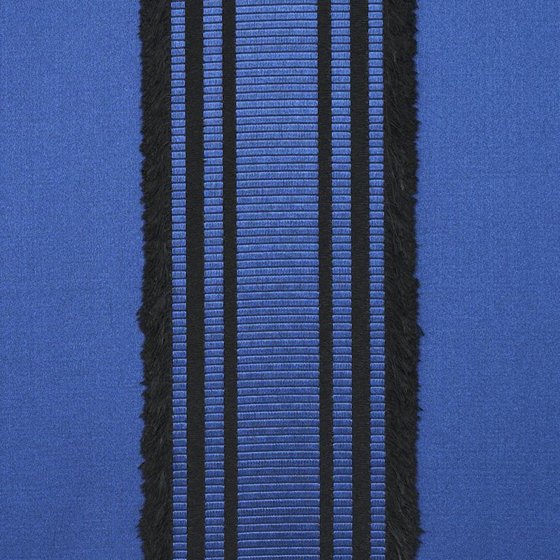 Schumacher Senza Satin Stripe Cobalt Fabric