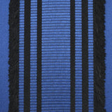 Schumacher Senza Satin Stripe Cobalt Fabric