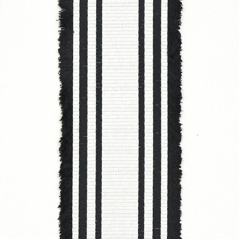 Schumacher Senza Satin Stripe Pearl Fabric