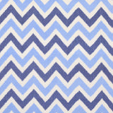 Schumacher Vedado Ikat Indigo Fabric