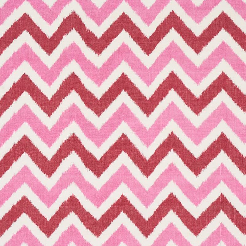 Schumacher Vedado Ikat Pink Fabric