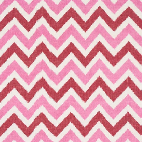 Schumacher Vedado Ikat Pink Fabric
