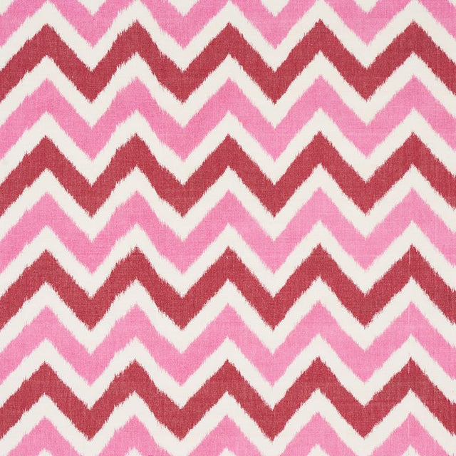 Schumacher Vedado Ikat Pink Fabric