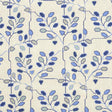 Schumacher Tumble Weed Pingl Delft Blue Fabric