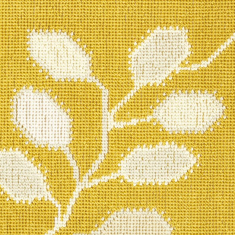 Schumacher Tumble Weed Pingl Buttercup Fabric