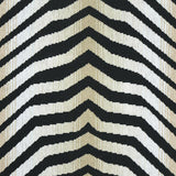 Schumacher Arcure Pingl Zebra Black Fabric