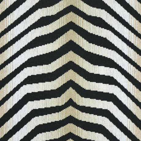 Schumacher Arcure Pingl Zebra Black Fabric