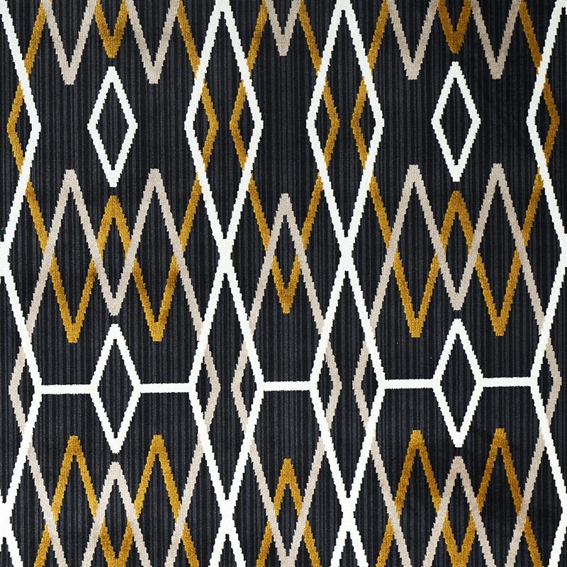 Schumacher Kyoto Trellis Soot Fabric