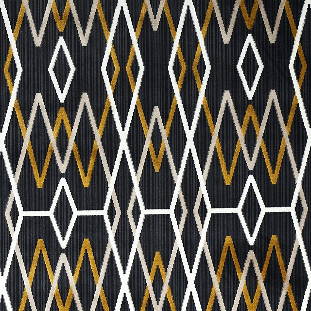Schumacher Kyoto Trellis Soot Fabric