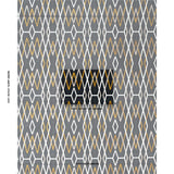 Schumacher Kyoto Trellis Soot Fabric