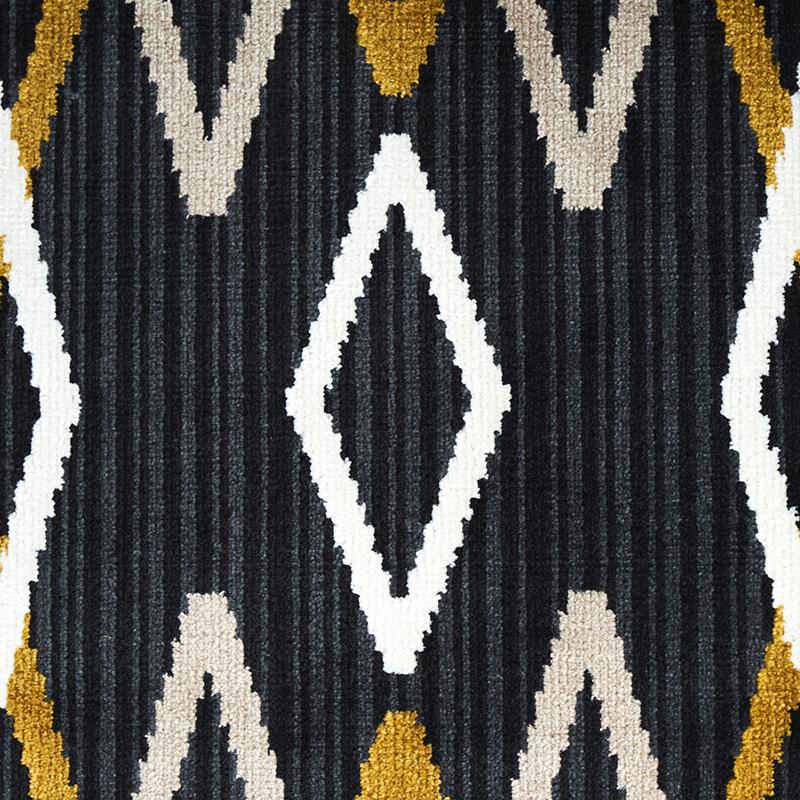 Schumacher Kyoto Trellis Soot Fabric