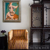 Schumacher Kyoto Trellis Saffron Fabric