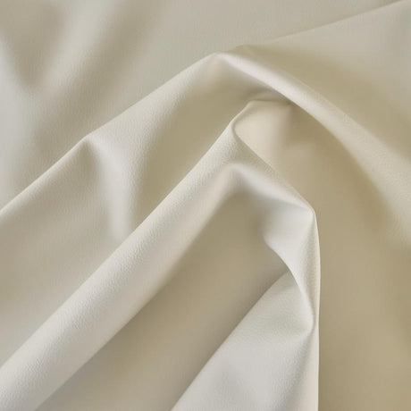 Schumacher Vegan Leather Indoor/Outdoor Cream Fabric