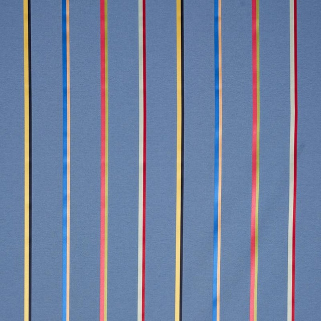 Schumacher Larivey Stripe Slate Fabric