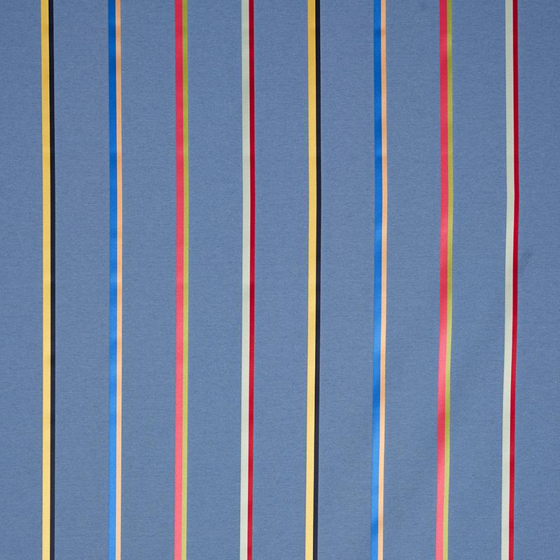 Schumacher Larivey Stripe Slate Fabric