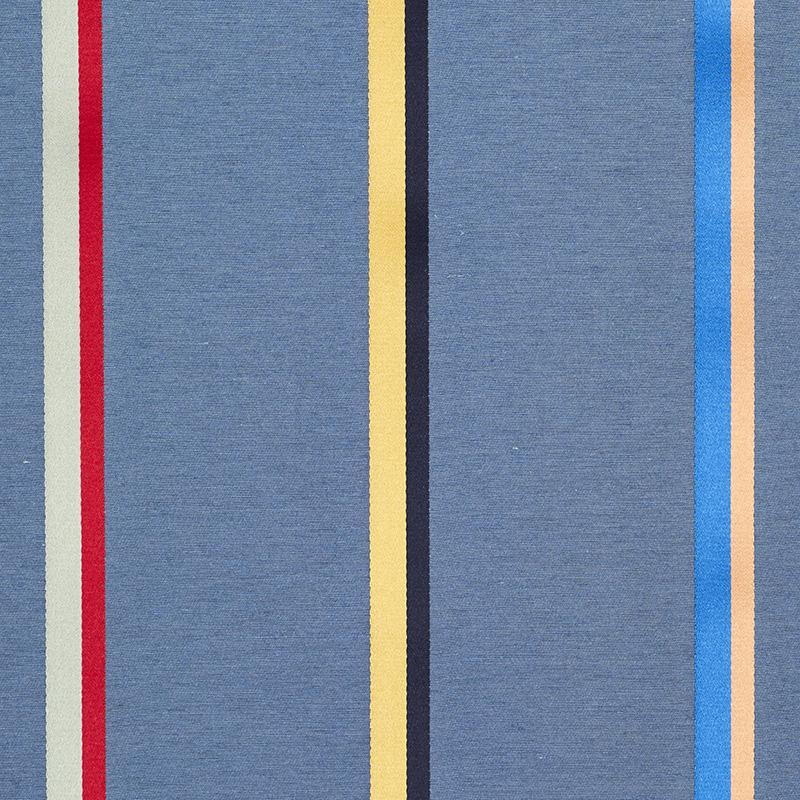 Schumacher Larivey Stripe Slate Fabric