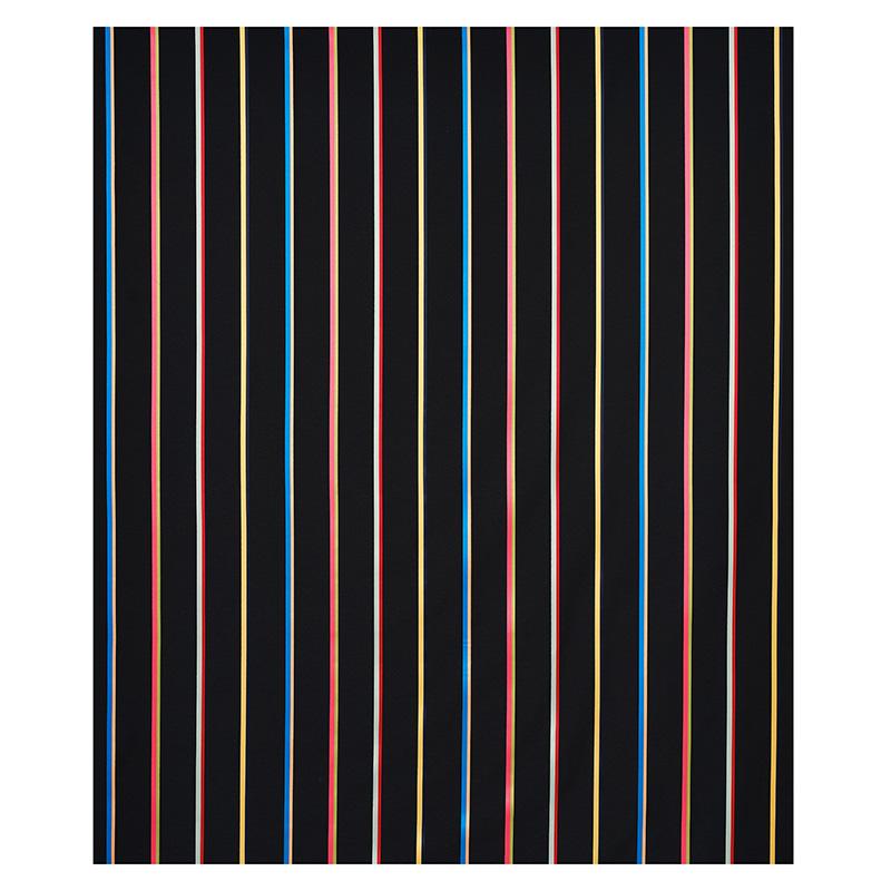 Schumacher Larivey Stripe Charcoal Fabric