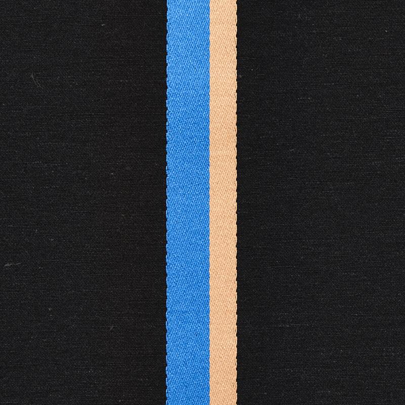 Schumacher Larivey Stripe Charcoal Fabric