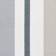 Schumacher Lolland Linen Stripe Grey & Sand Fabric