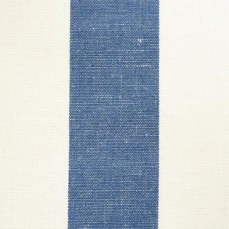 Schumacher Lolland Linen Stripe Lilac & Blue Fabric