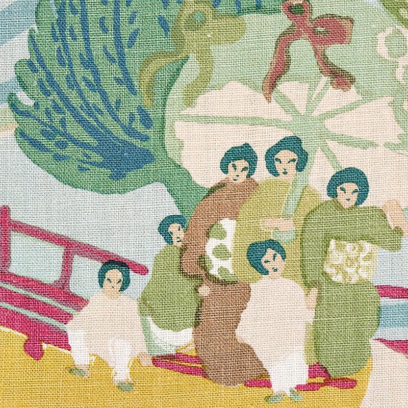 Schumacher Pearl River Yellow Fabric