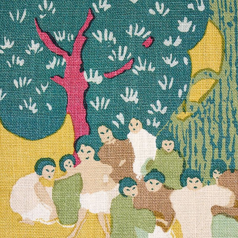 Schumacher Pearl River Yellow Fabric