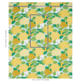 Schumacher Hydrangea Yellow Fabric