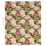 Schumacher Hydrangea Pink Fabric