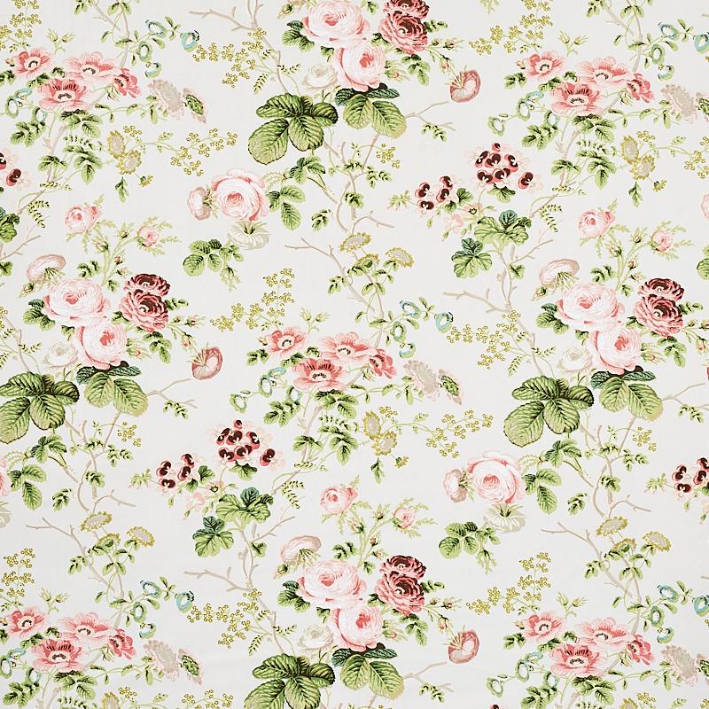 Schumacher Salisbury Chintz Blush Fabric