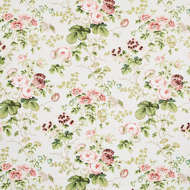 Schumacher Salisbury Chintz Blush Fabric