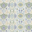 Schumacher Elizia Ikat Green & Blue Fabric
