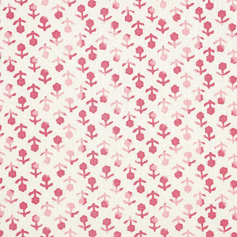 Schumacher Beatriz Handprint Pink Fabric