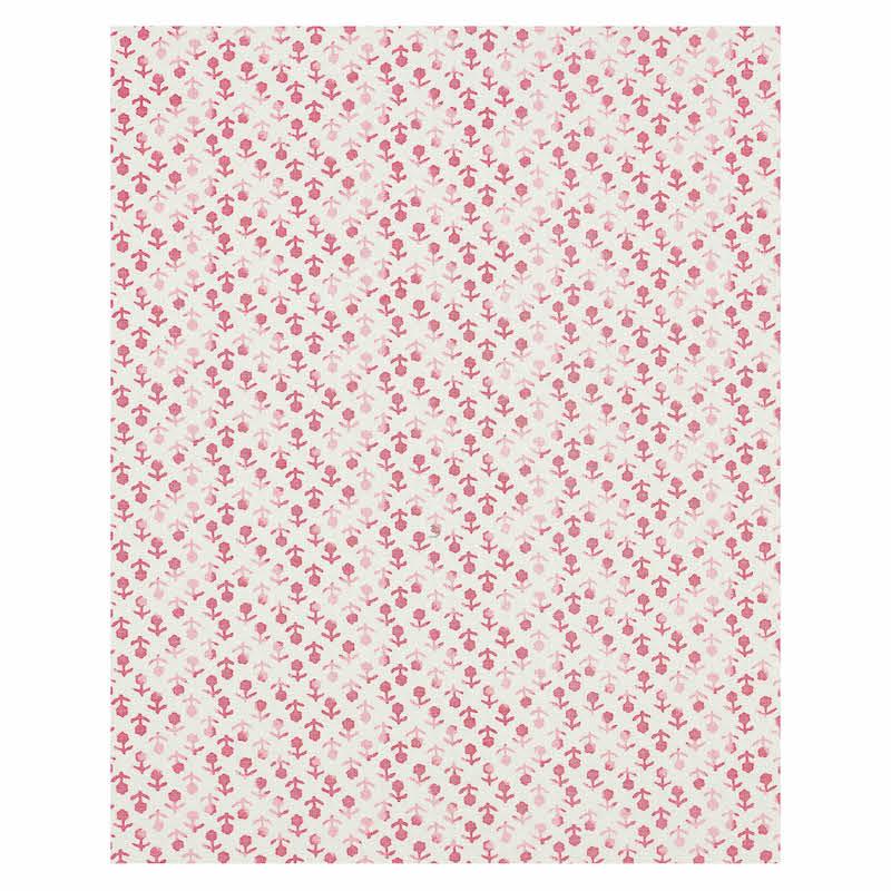 Schumacher Beatriz Handprint Pink Fabric