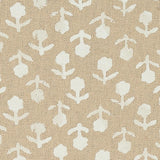 Schumacher Beatriz Handprint Natural Fabric