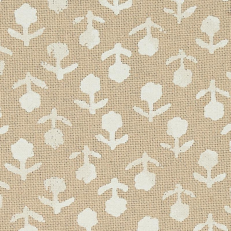 Schumacher Beatriz Handprint Natural Fabric
