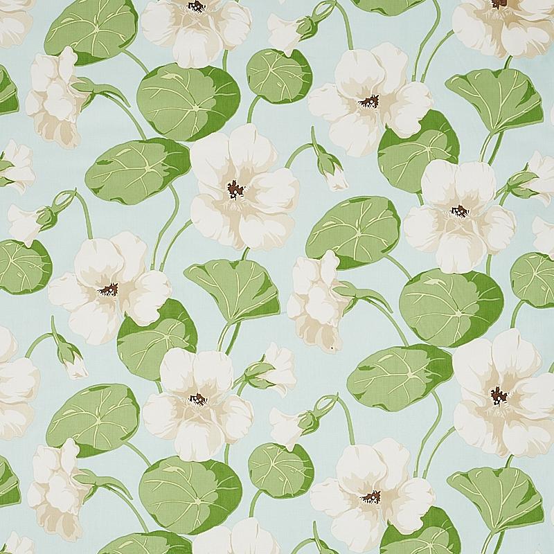 Schumacher Nasturtium Sky Fabric