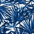 Schumacher Sunlit Palm Linen Blue Fabric