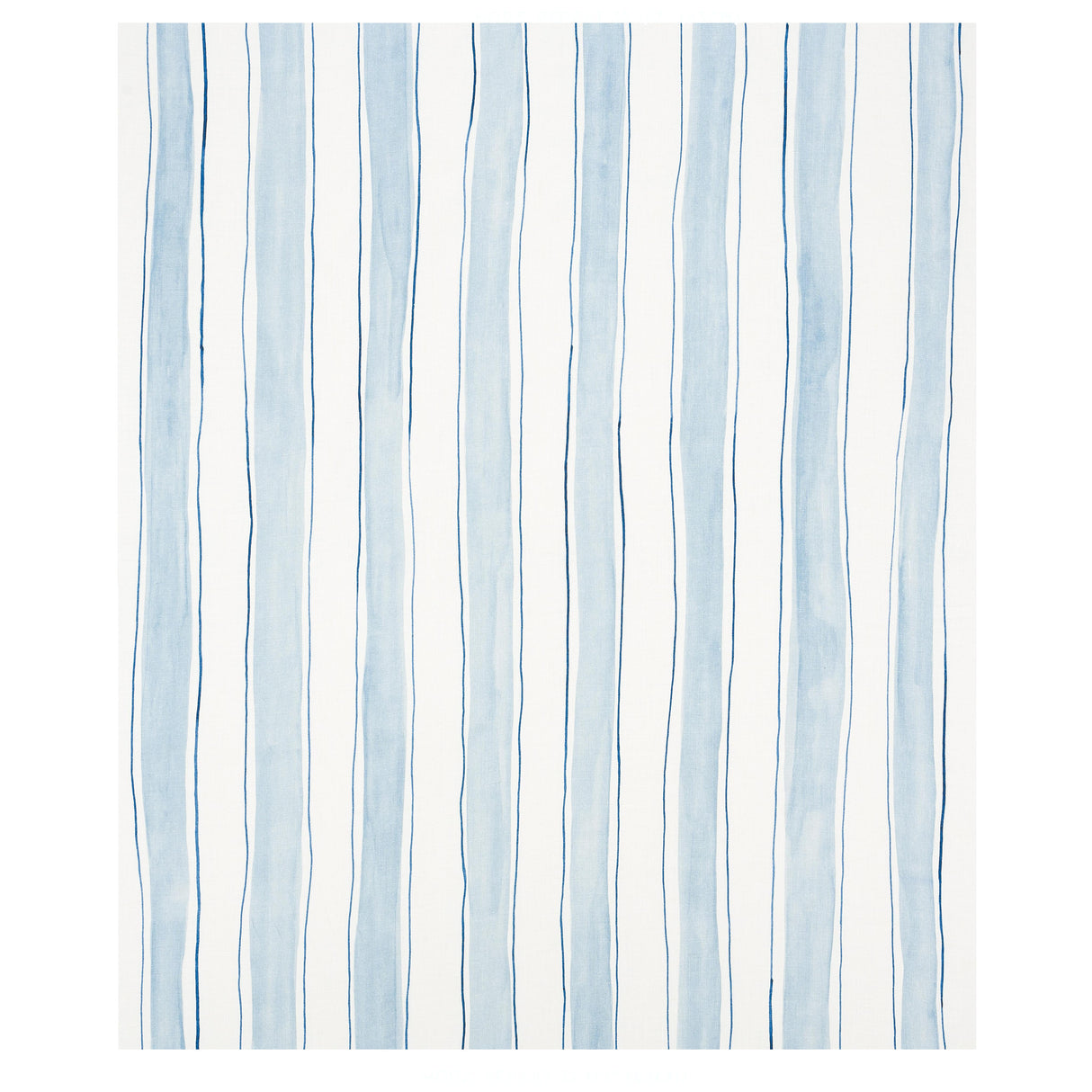 Schumacher Tracing Stripes Sky Fabric