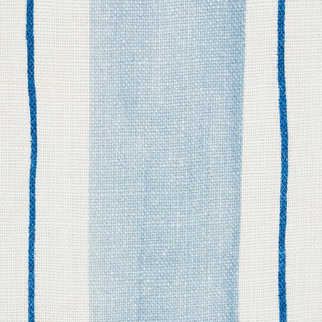 Schumacher Tracing Stripes Sky Fabric