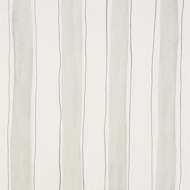 Schumacher Tracing Stripes Grey Fabric