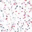 Schumacher Ink Splash Red & Blue Fabric